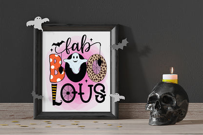 Fab Boo Lous, Halloween Sublimation Design