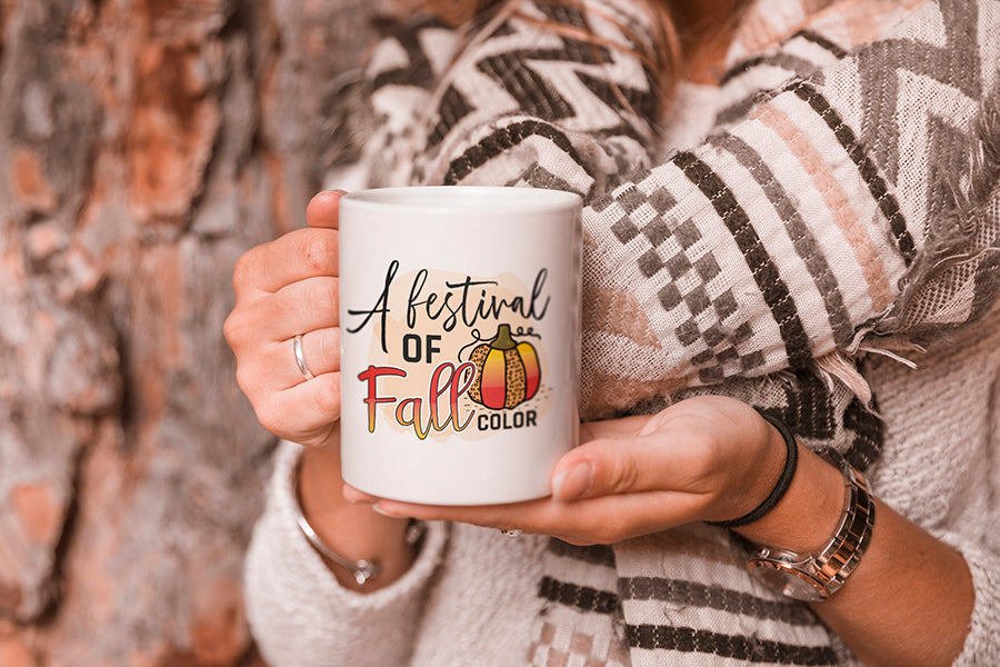 Fall Sublimation Design, A Festival of Fall Color