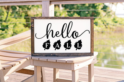 Fall Sign Making SVG | Hello Fall Cut File