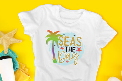 Seas the Day PNG, Sublimation Design PNG