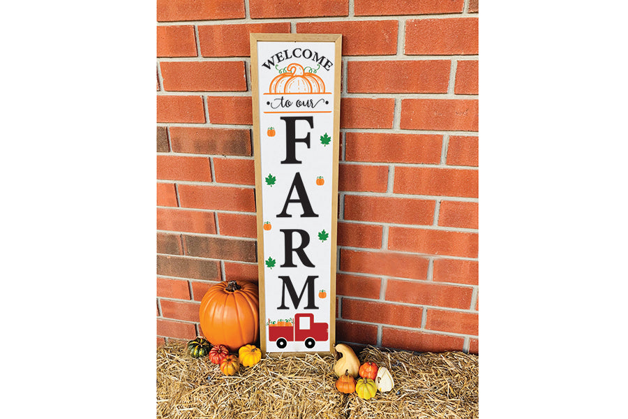 Welcome to Our Farm | Fall Porch Sign SVG