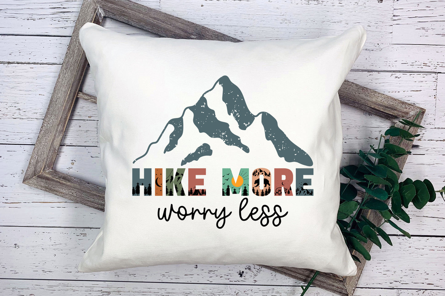 Outdoor Life Sublimation | Hike More Worry Less PNG