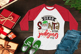 Dear Santa Stop Judging Me, Funny Christmas PNG
