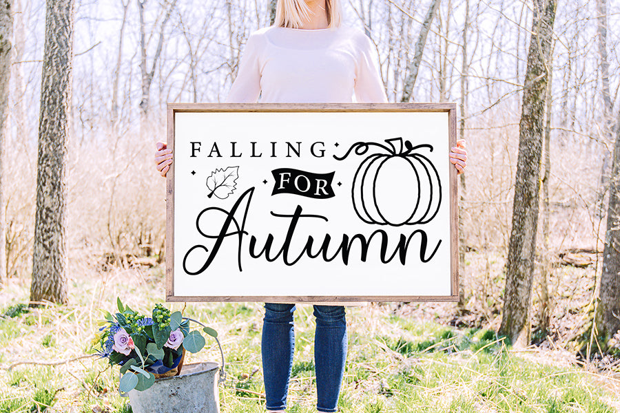 Fall Sign SVG - Falling for Autumn SVG