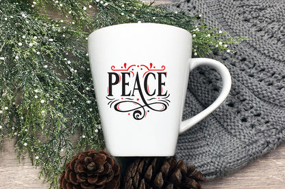 Christmas SVG - Peace SVG Cut File