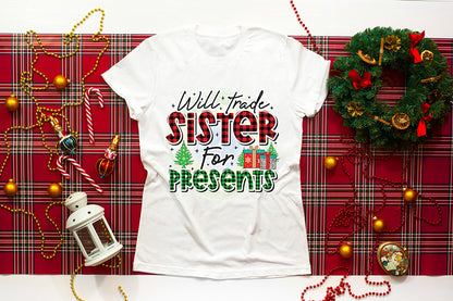 Will Trade Sister for Presents, Kids Christmas PNG