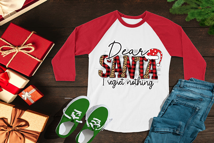 Dear Santa I Regret Nothing, Funny Christmas PNG