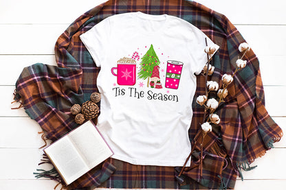 Tis the Season, Pink Christmas Sublimation