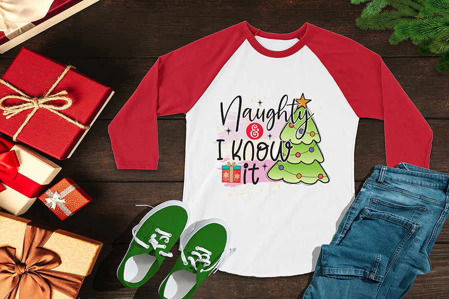 Naughty and I Know It PNG Funny Christmas