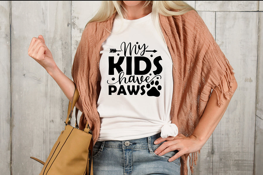 My Kids Have Paws, Dog Quote SVG