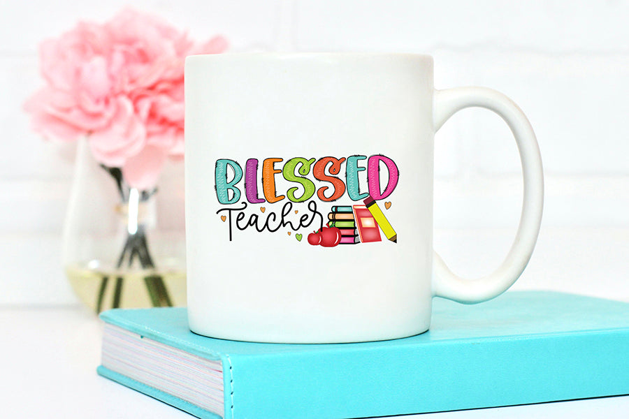 Teacher Sublimation Design | Blessed Teacher PNG