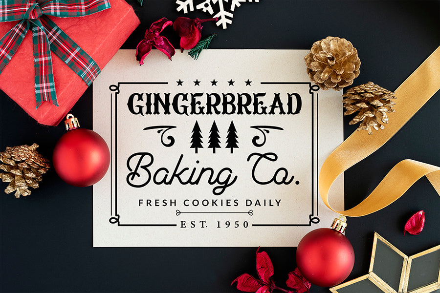 Farmhouse Christmas SVG - Gingerbread Baking Co SVG