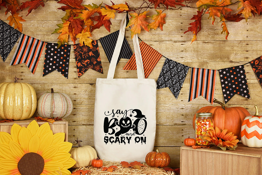 Say Boo and Scary on SVG - Halloween SVG