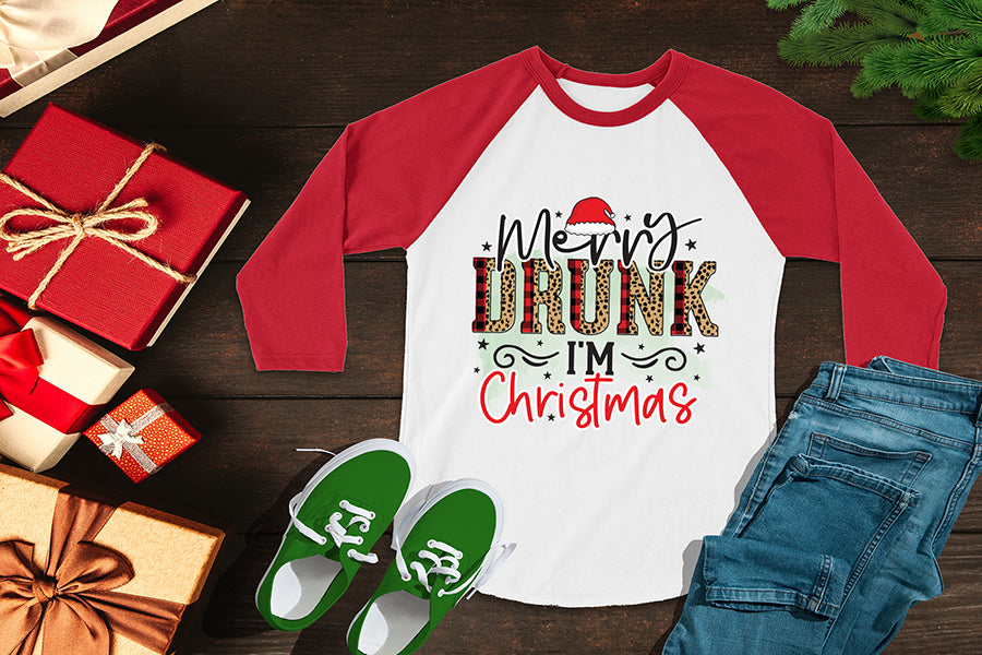 Merry Drunk I'm Christmas PNG Sublimation