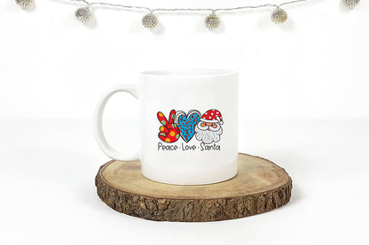 Peace Love Santa - Christmas Sublimation Design