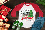 Dear Santa Stop Judging Me PNG Sublimation