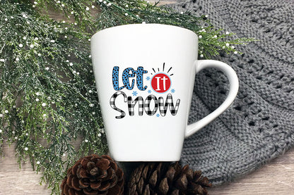 Let It Snow, Snowman Sublimation Design