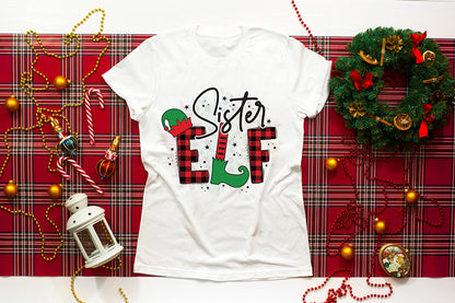 Sister Elf PNG | Kids Christmas Sublimation