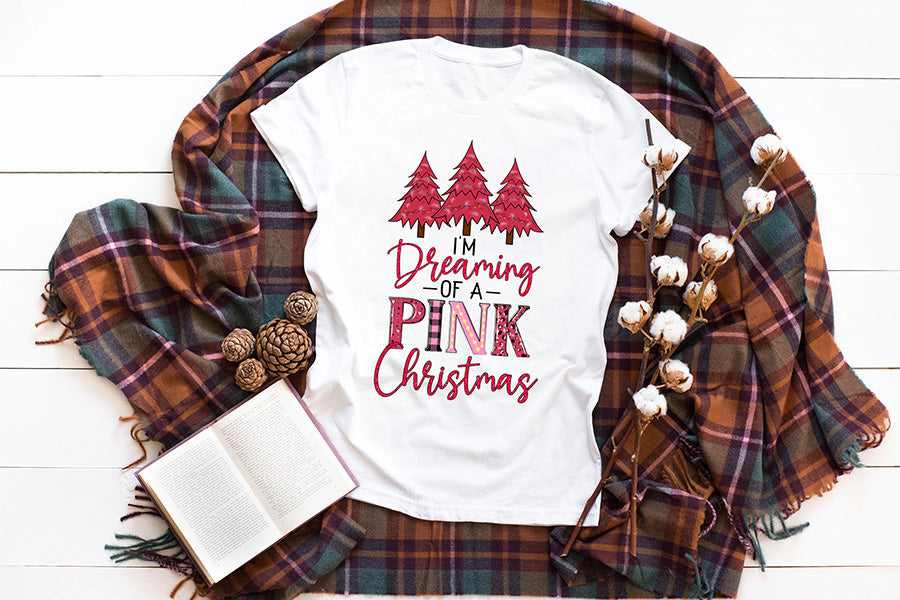 I'm Dreaming of a Pink Christmas PNG Sublimation