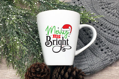 Merry and Bright SVG, Christmas SVG