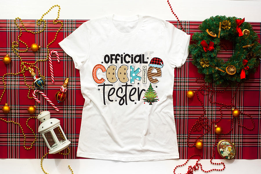 Official Cookie Tester | Kids Christmas Sublimation