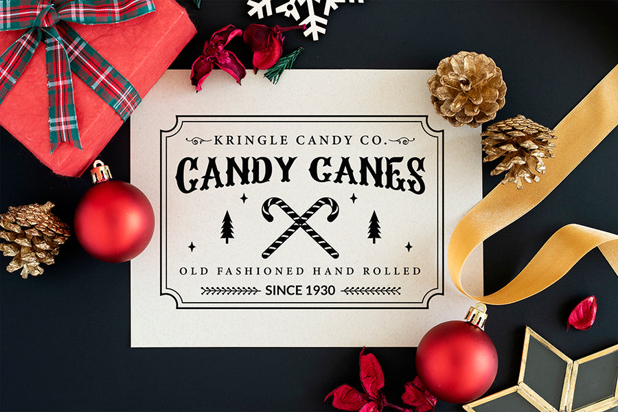 Kringle Candy Co, Farmhouse Christmas SVG