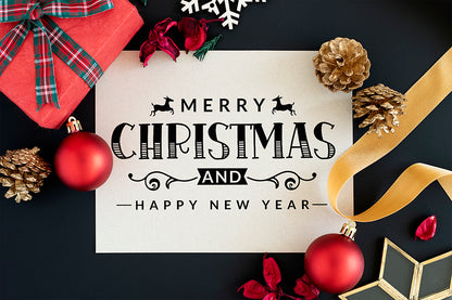 Merry Christmas and Happy New Year SVG