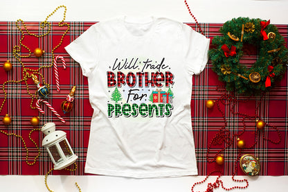 Will Trade Brother for Presents, Kids Christmas PNG