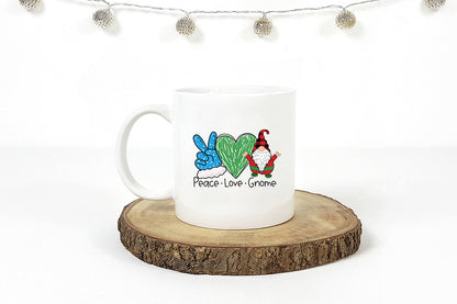 Peace Love Gnome, Christmas PNG Sublimation