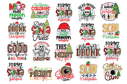 Funny Christmas PNG Sublimation Bundle