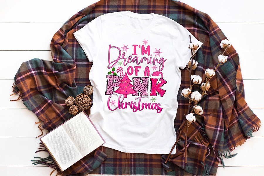 I'm Dreaming of a Pink Christmas PNG Sublimation