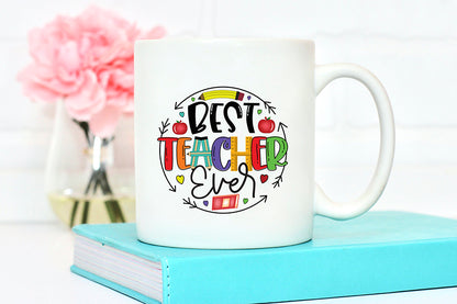 Teacher PNG Sublimation Design - Best Teacher Ever