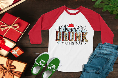 Merry Drunk I'm Christmas, Funny Christmas PNG