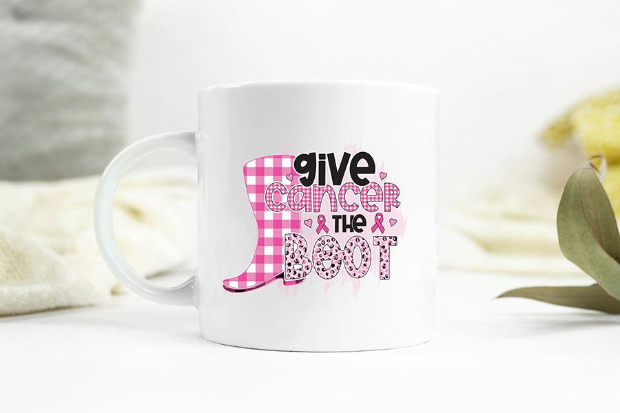 Give Cancer the Boot - Breast Cancer PNG