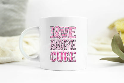 Love Hope Cure | Breast Cancer Sublimation