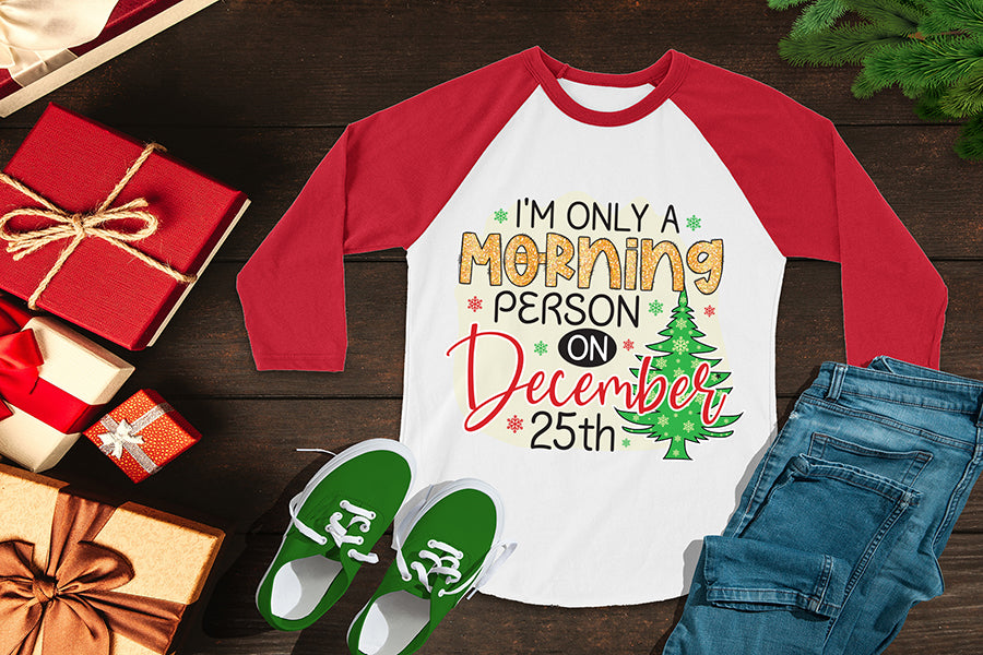 I'm Only a Morning Person, Funny Christmas PNG
