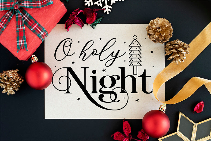 O Holy Night | Farmhouse Christmas Sign SVG