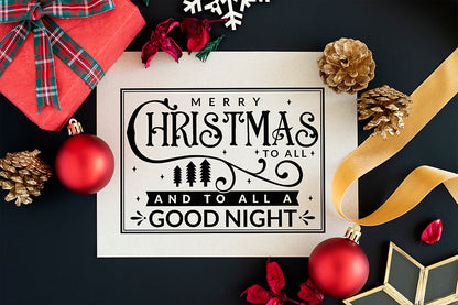 Merry Christmas to All | Farmhouse Christmas SVG