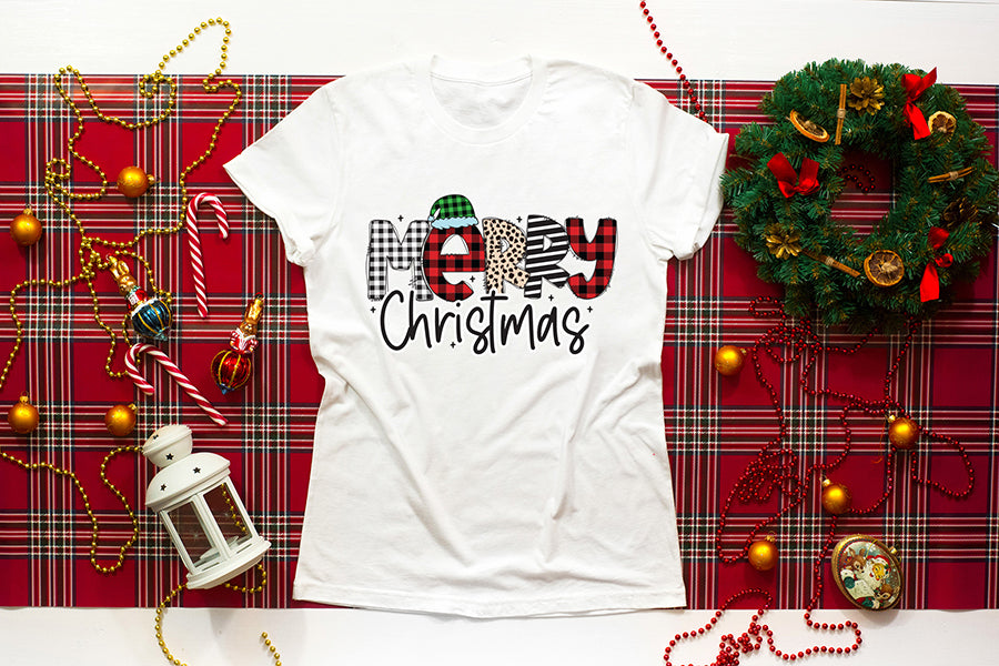 Merry Christmas PNG Kids Sublimation Design