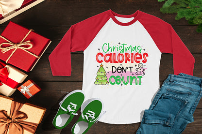 Funny Christmas Calories Don't Count PNG