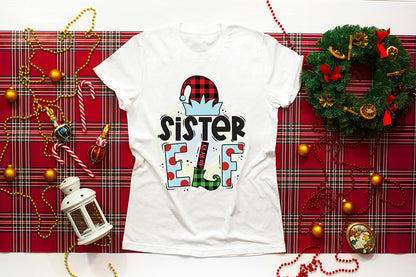 Sister Elf PNG, Christmas PNG Sublimation