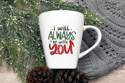 I Will Always Be with You - Christmas Cardinal PNG