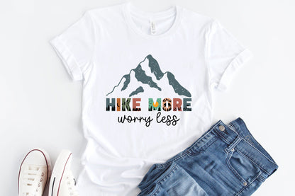 Outdoor Life Sublimation | Hike More Worry Less PNG