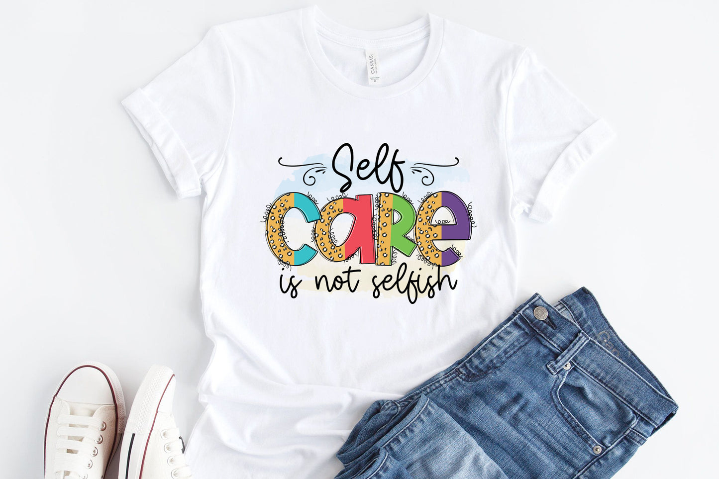 Self Love Quote PNG, Self Care is Not Selfish