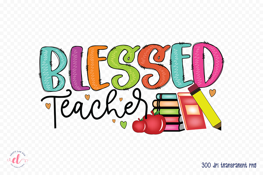 Teacher Sublimation Design | Blessed Teacher PNG
