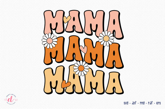 Retro Mother's Day Sublimation - Mama PNG