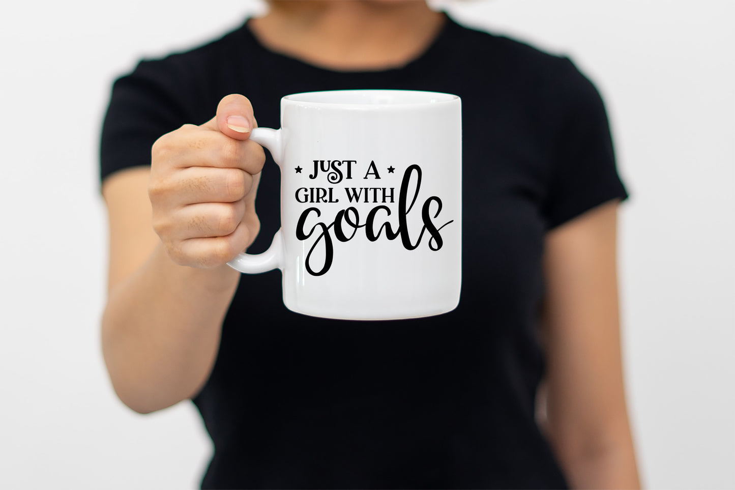 Girl Power SVG - Just a Girl With Goals SVG