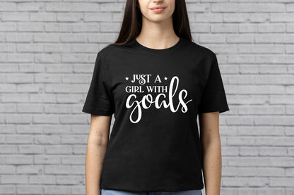 Girl Power SVG - Just a Girl With Goals SVG