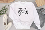 Girl Power SVG - Just a Girl With Goals SVG