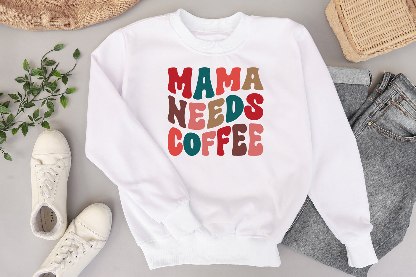 Mama Needs Coffee, Retro Mother's Day SVG